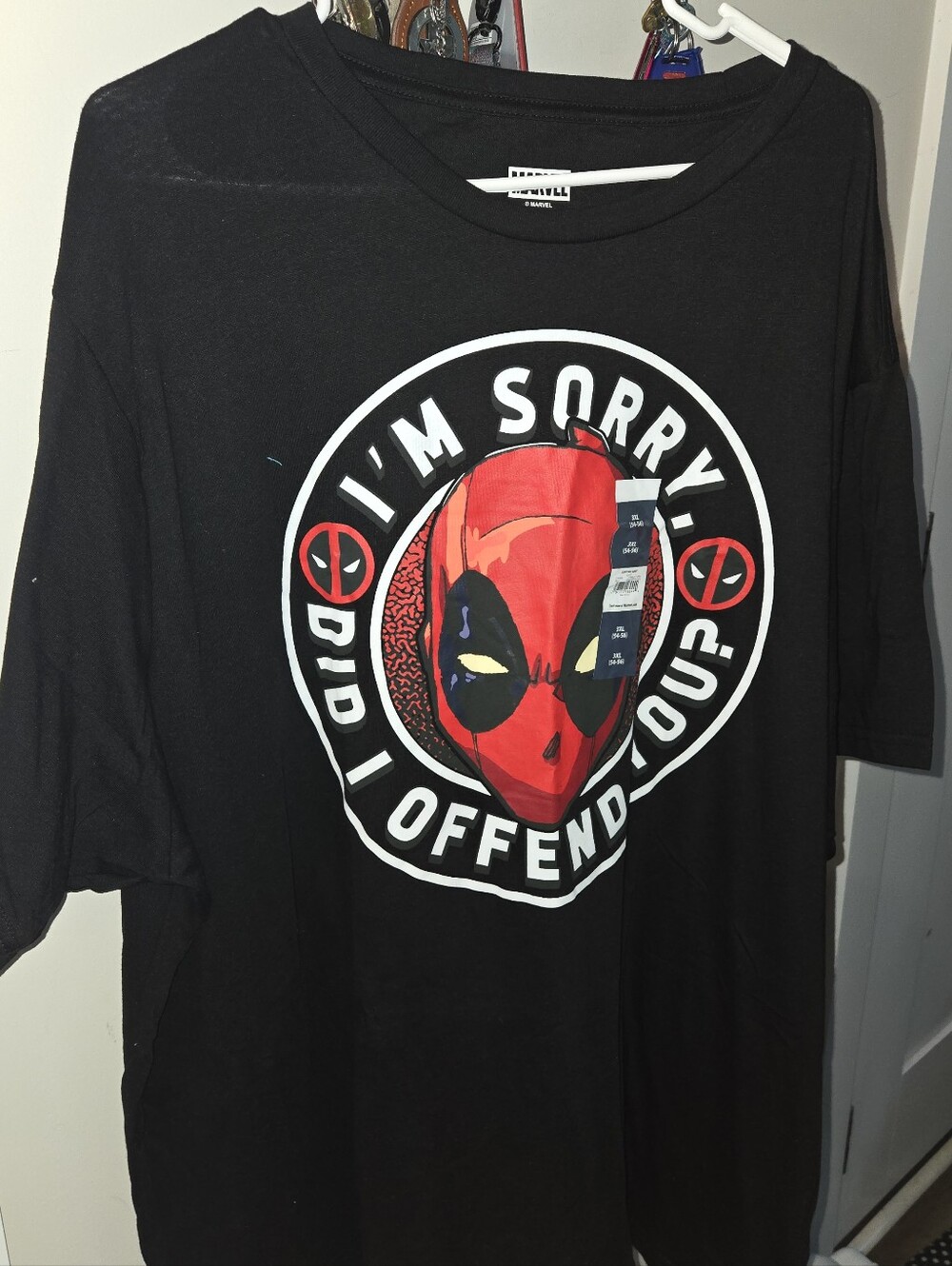 Black Deadpool Graphic Tee - "I'm Sorry, Did I Offend You?"